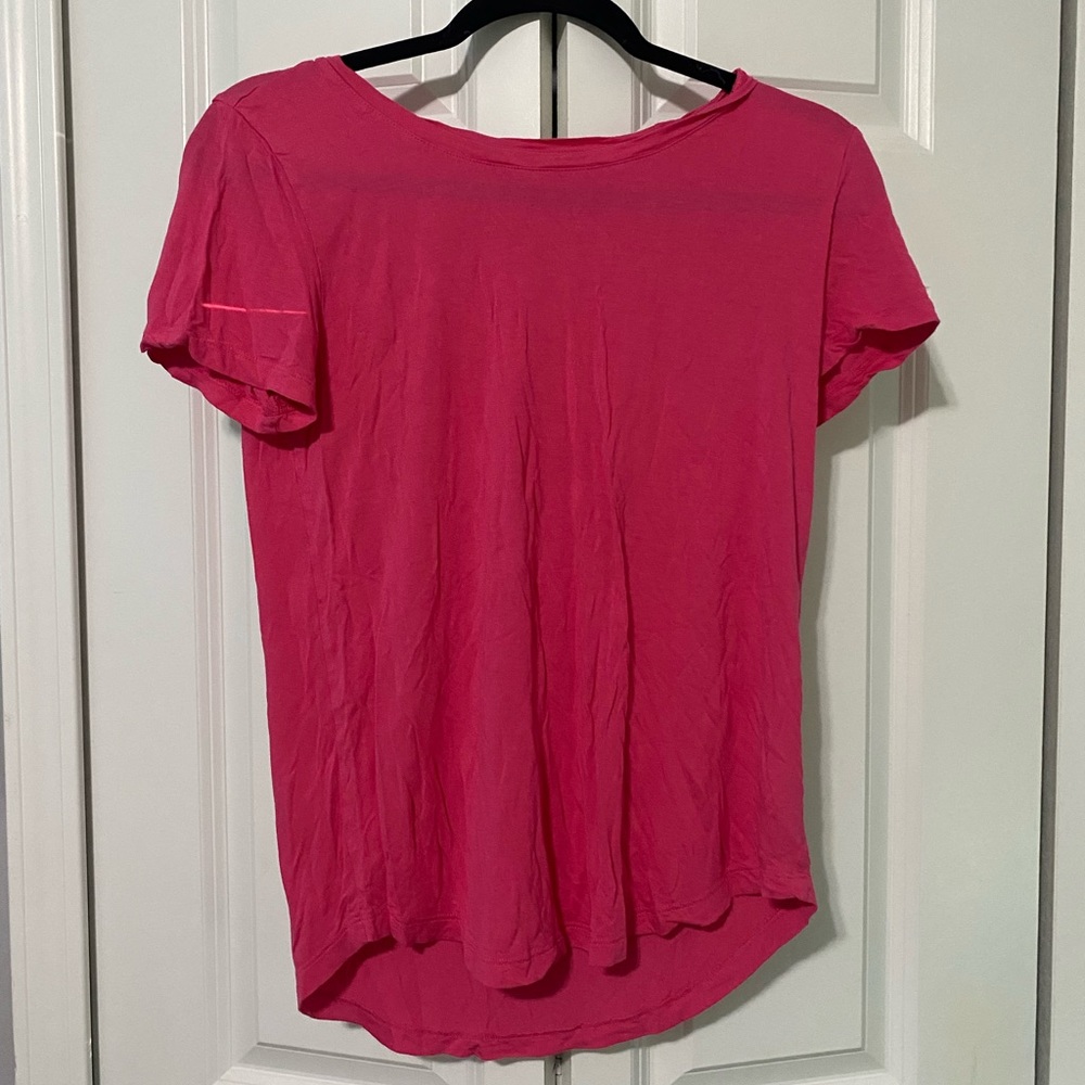 Womens Pink Gap Tee